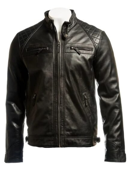 Black Biker Leather Jacket