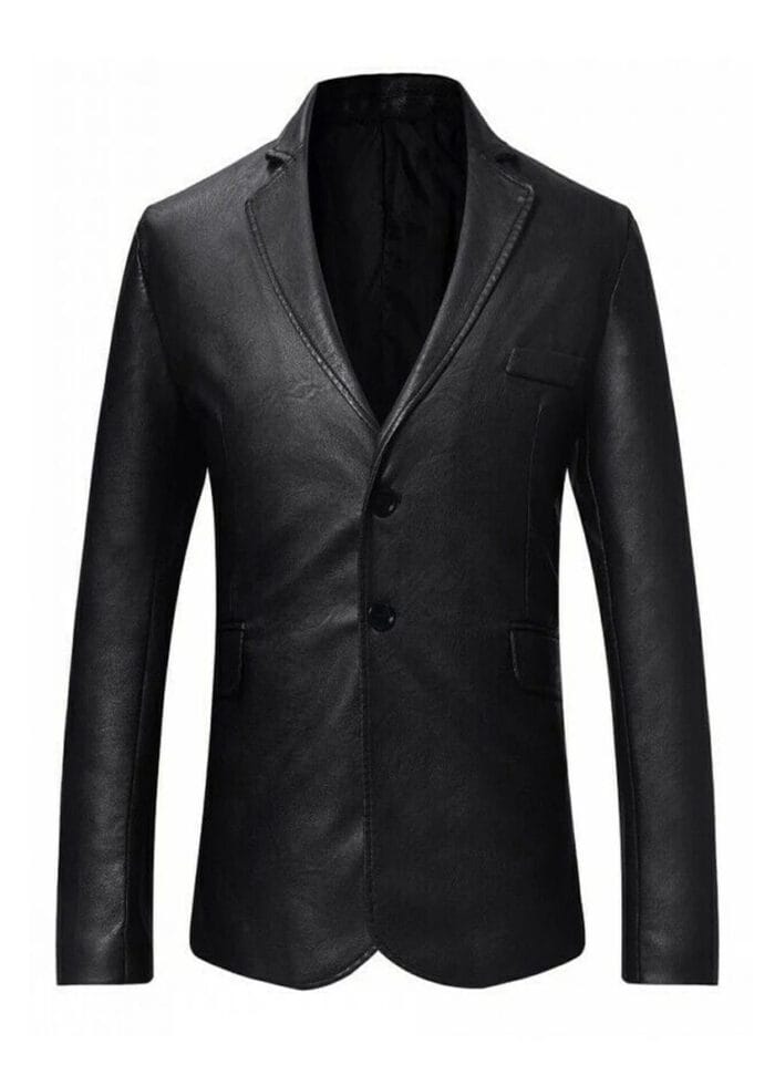 Smart boy Men's Leather Blazer