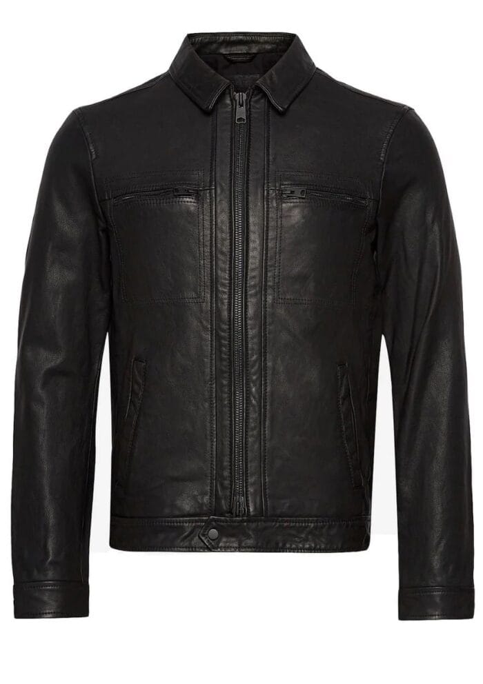 Gents Shiny Leather Jacket