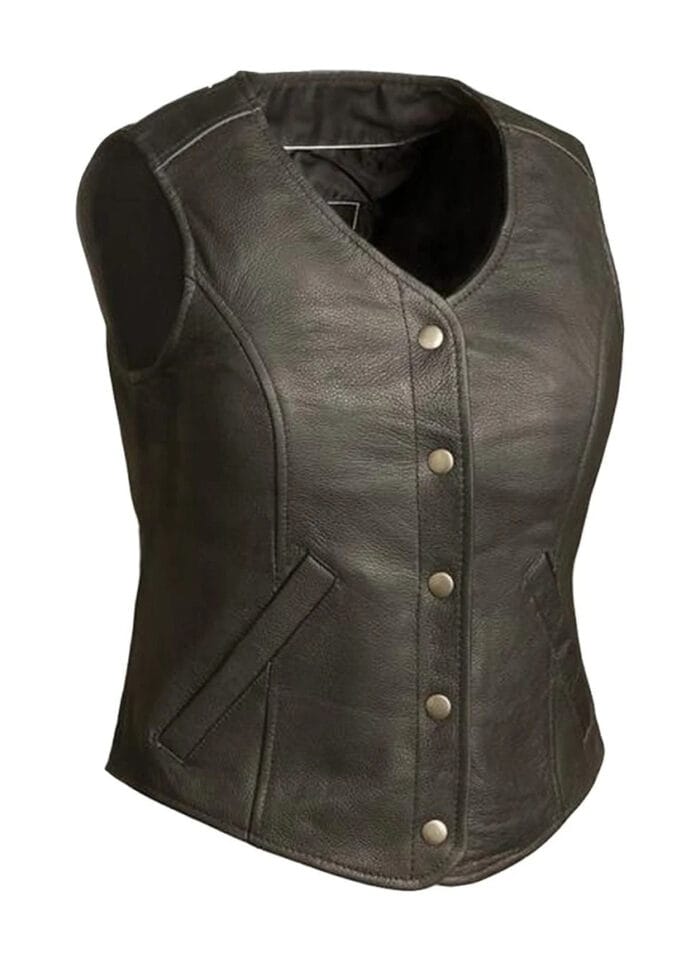 Derringer Leather Vest for Women