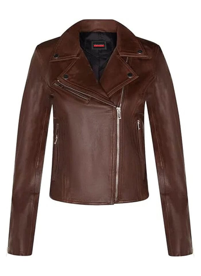 Authentic Biker Style Leather Jacket for Women