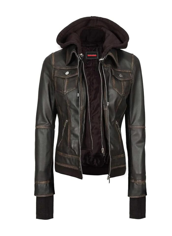 Real Lambskin Leather Jacket for Women