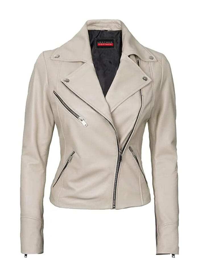 Authentic Biker Style Leather Jacket for Women