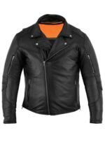 Men's Modern Longer Beltless Biker Jacket
