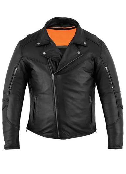 Men's Modern Longer Beltless Biker Jacket