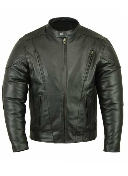 Men's Vented M/C Jacket w/ Plain Sides