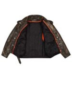 Men's Classic Plain Side Police Style Jacket