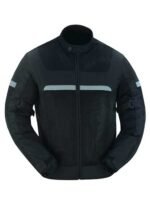 Black Racer Mesh Jacket With Armor