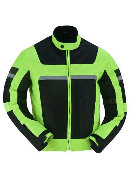 High Visibility Racer Mesh Motorcycle Jacket