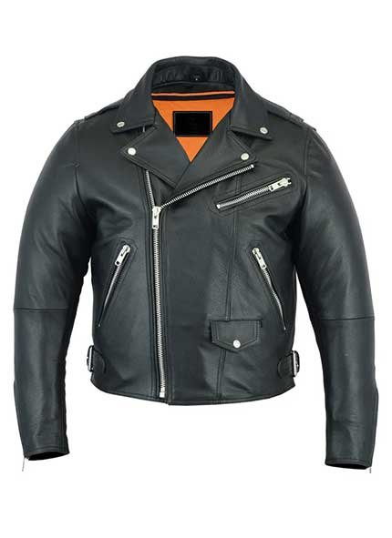 Men's Modern Full Cut Beltless Biker Jacket