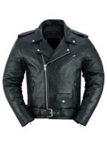 Men's Premium Classic Plain Side Police Style Jacket